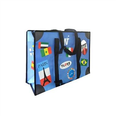 Összecsukható, újrafelhasználható tárolótáska cipzárral