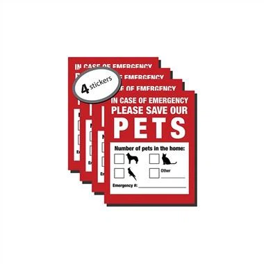 Pet Emergency Rescue Alert Matrica