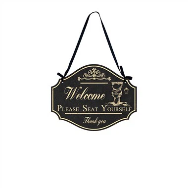 Vicces fürdőszoba falra akasztó jel